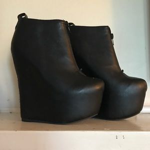 Jeffrey Campbell Mule Black leather Platform